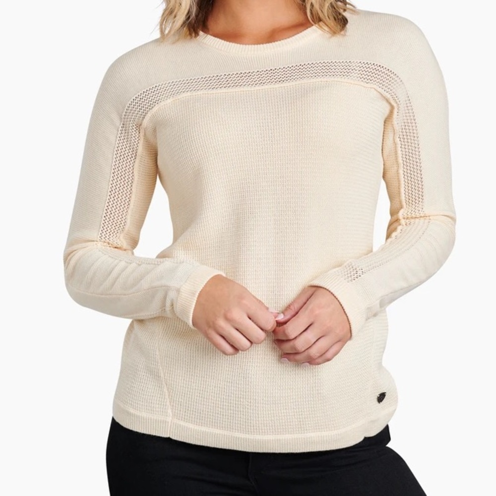 NWT Kuhl Women's KOSTA Sweater in Sea Salt Size XL